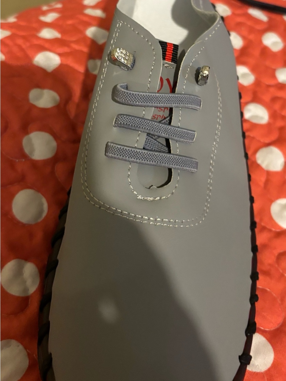SHEIN Gray Slip-On Sneakers with Elastic Laces